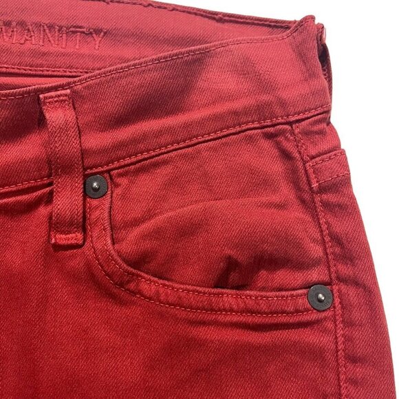 Citizens of Humanity Women Red Wash Denim Jeans Sz 24 x28 USA Made Stretch NWOT - Picture 5 of 16